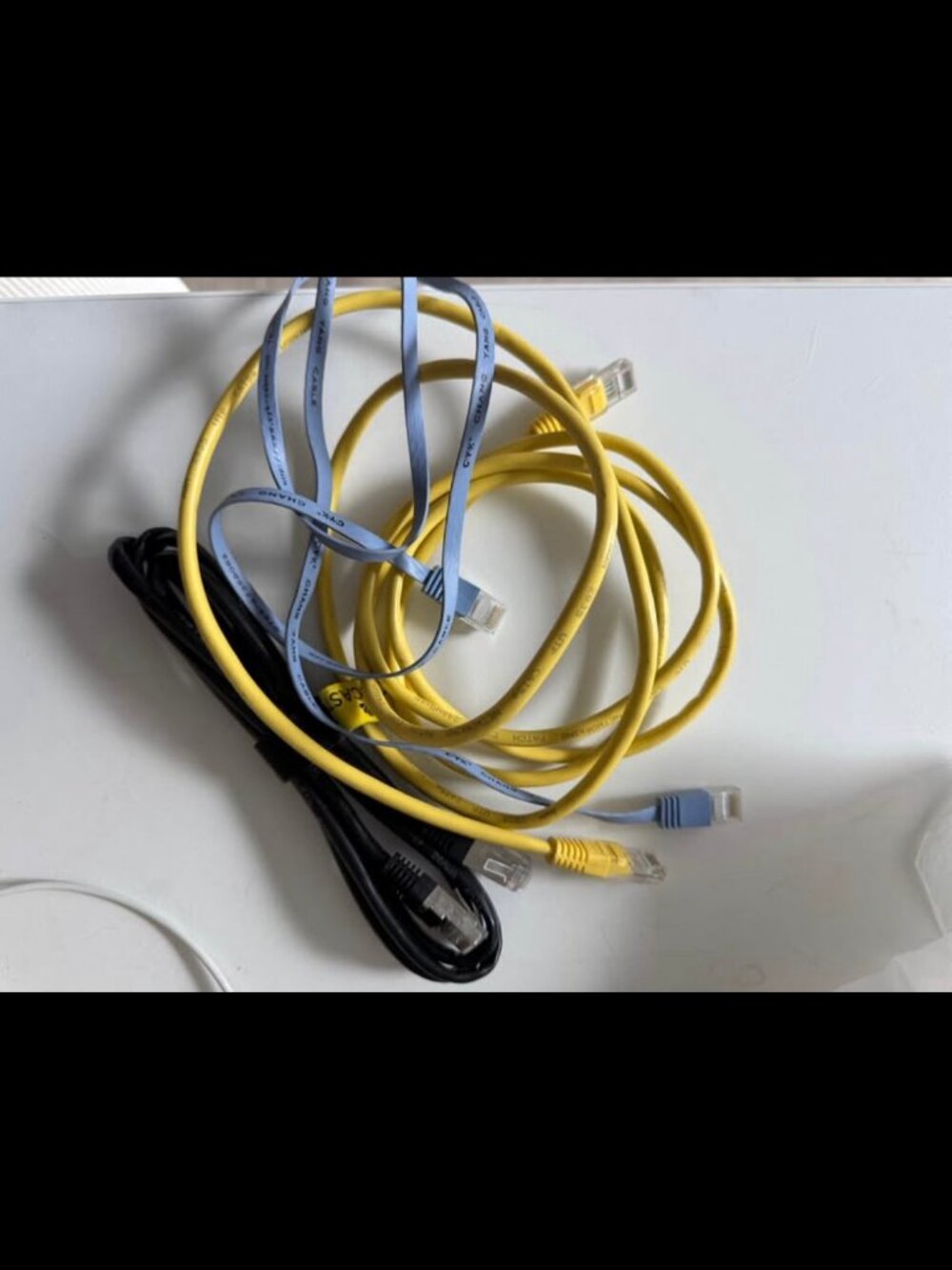 3 Ethernet Cables Cat5e Cat6 Patch Bundle RJ45